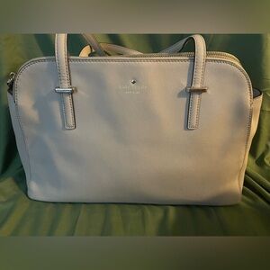 Kate Spade Double Zip Cream Bag